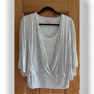 Women's Blouse / Top - THE MUSES LOUNGE ANIMAL PRINT IN GRAY & WHITE  - XS - NEW